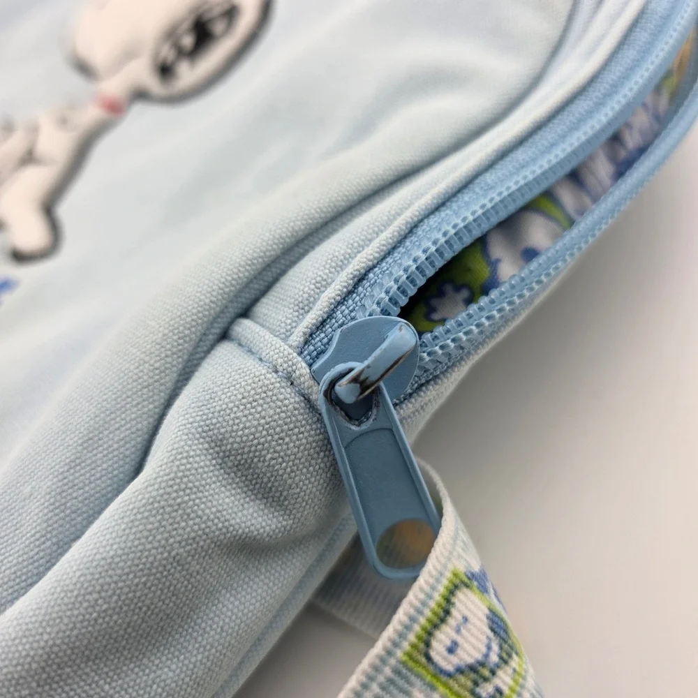 Peanuts Camp Snoopy Backpack Kids Small Blue Fair Vintage Embroidered Canvas